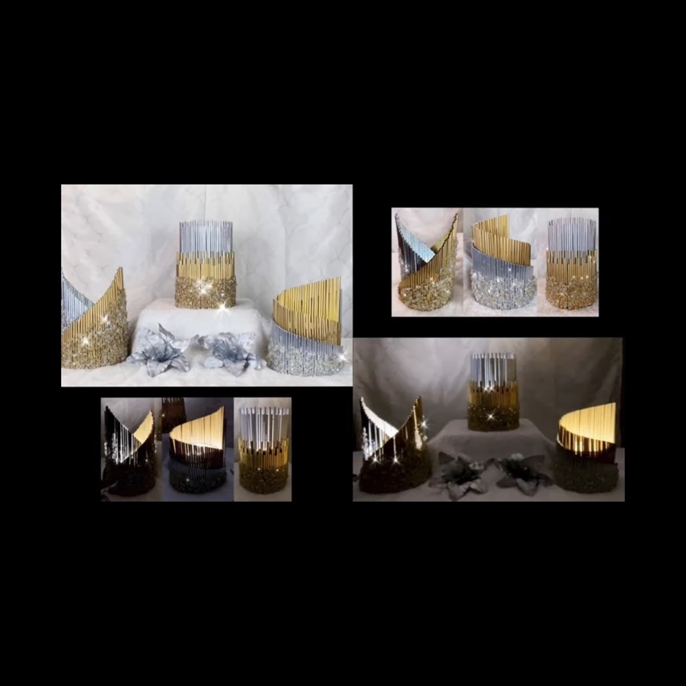Glamorous LED lamp vases